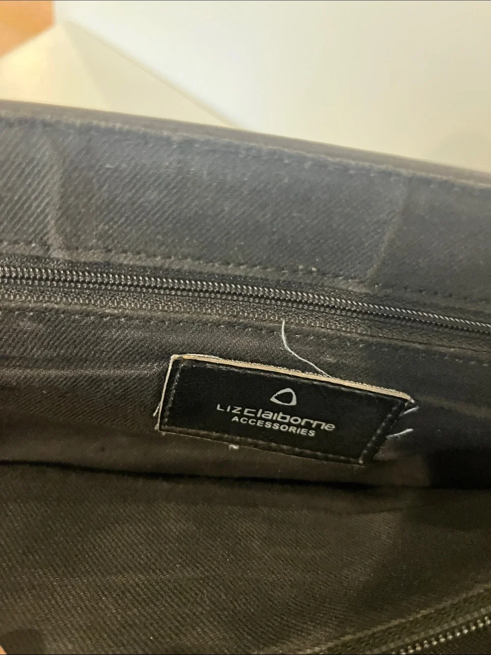 Liz Claiborne Chocolate Brown Computer Bag with Adjustable Shoulder Strap